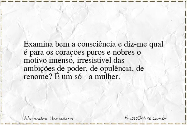 Frase de Alexandre Herculano