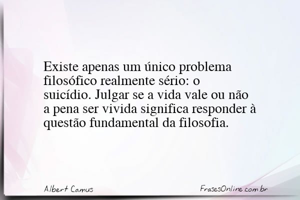 Frase de Albert Camus