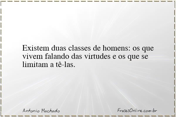 Frase de Antonio Machado