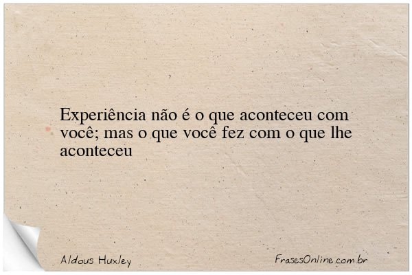 Frase de Aldous Huxley
