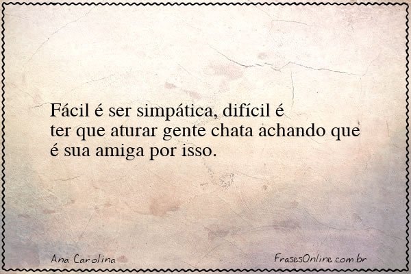 Frase de Ana Carolina