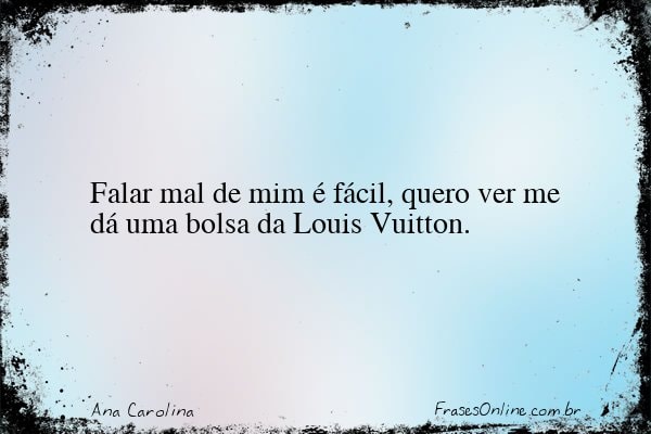 Frase de Ana Carolina