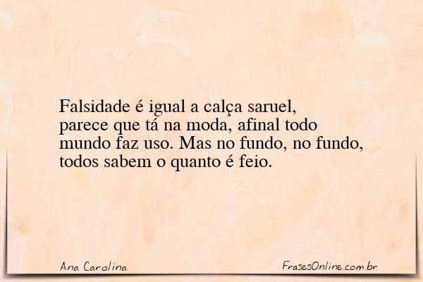 Frase de Ana Carolina