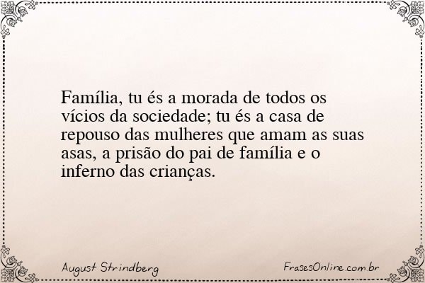 Frase de August Strindberg