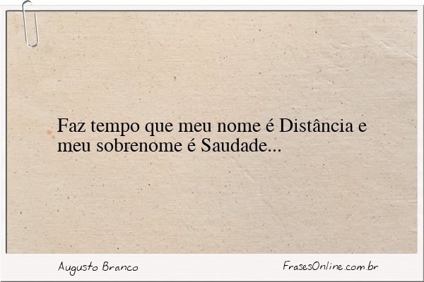 Frase de Augusto Branco