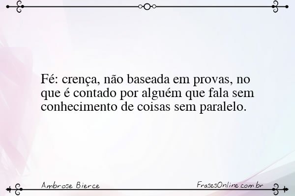 Frase de Ambrose Bierce