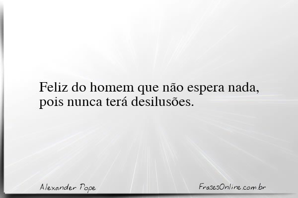 Frase de Alexander Pope