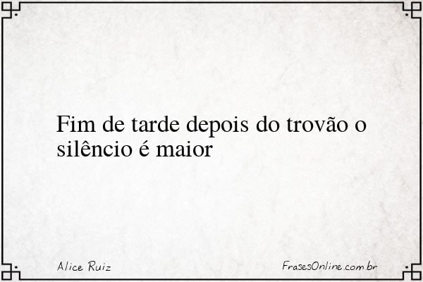 Frase de Alice Ruiz