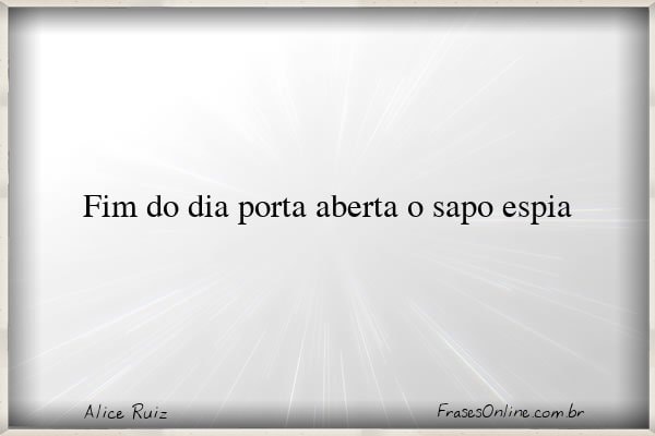 Frase de Alice Ruiz