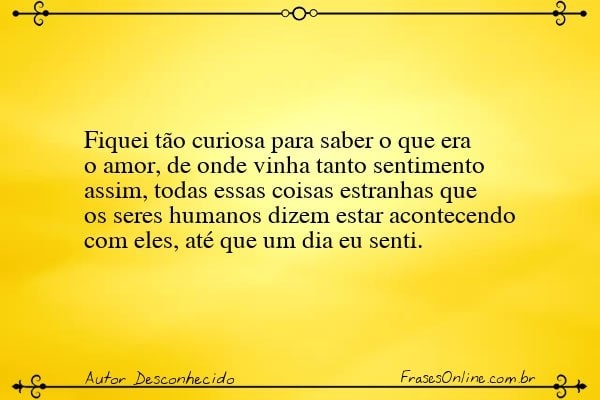 Frase de Autor Desconhecido