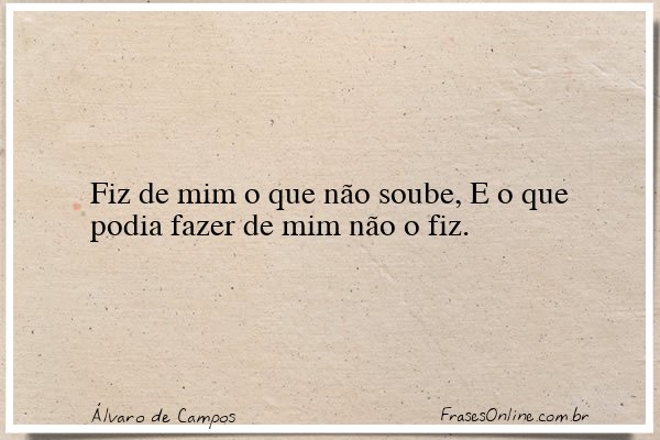 Frase de Álvaro de Campos