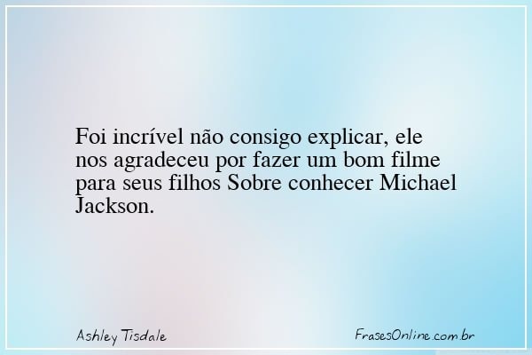 Frase de Ashley Tisdale