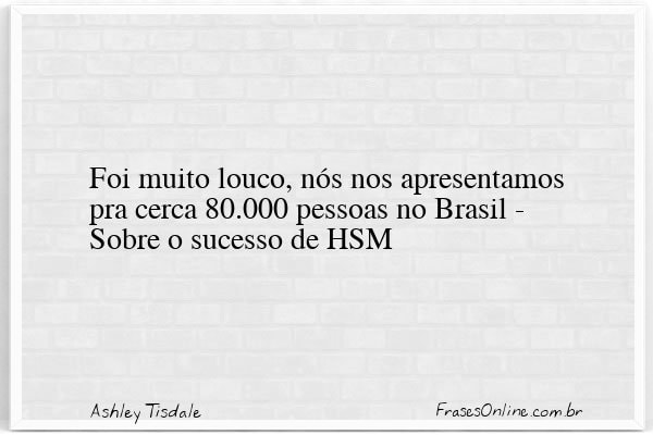 Frase de Ashley Tisdale