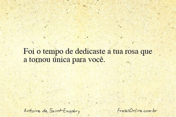 Frase de Antoine de Saint-Exupéry