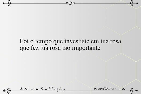 Frase de Antoine de Saint-Exupéry