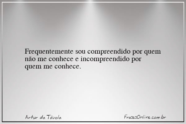 Frase de Artur da Távola