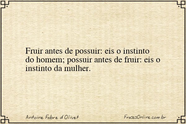 Frase de Antoine Fabre d'Olivet