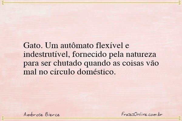 Frase de Ambrose Bierce