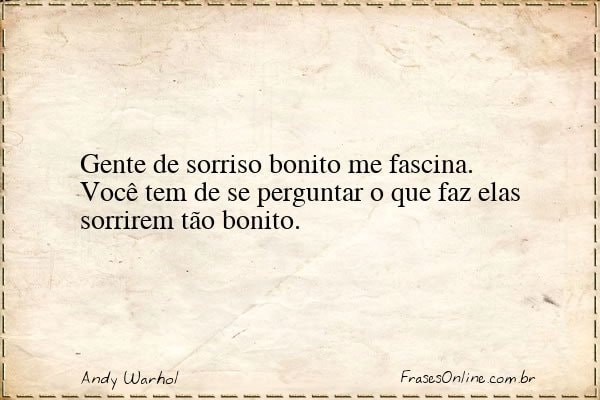 Frase de Andy Warhol