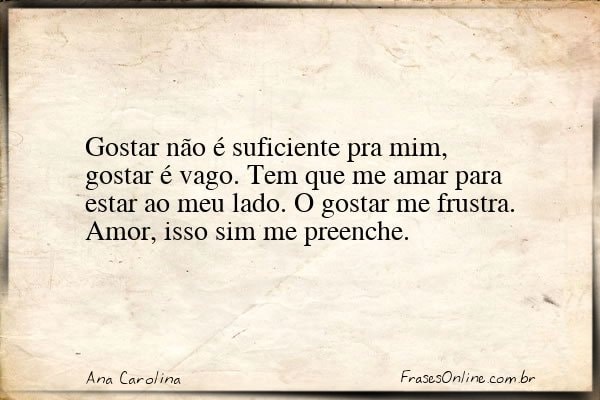 Frase de Ana Carolina