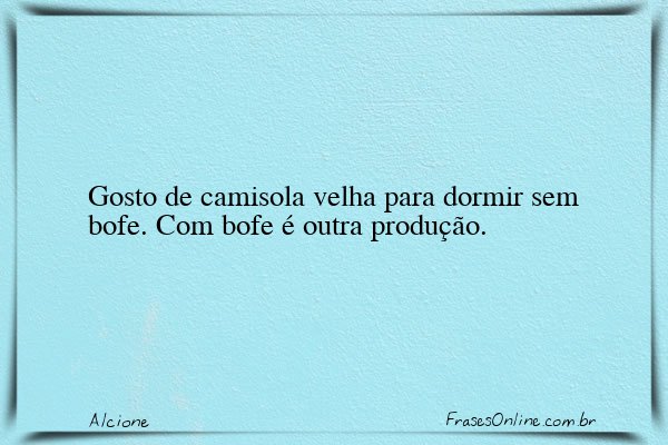 Frase de Alcione