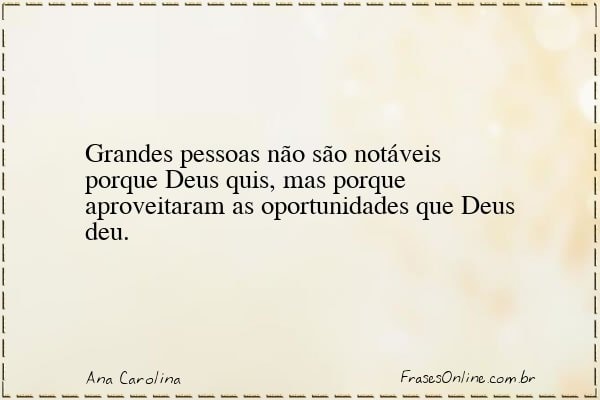 Frase de Ana Carolina