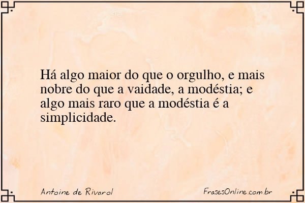 Frase de Antoine de Rivarol