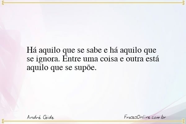 Frase de André Gide