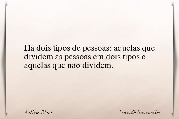 Frase de Arthur Bloch