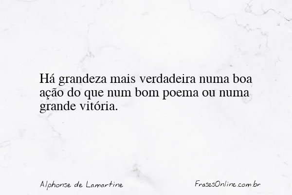 Frase de Alphonse de Lamartine