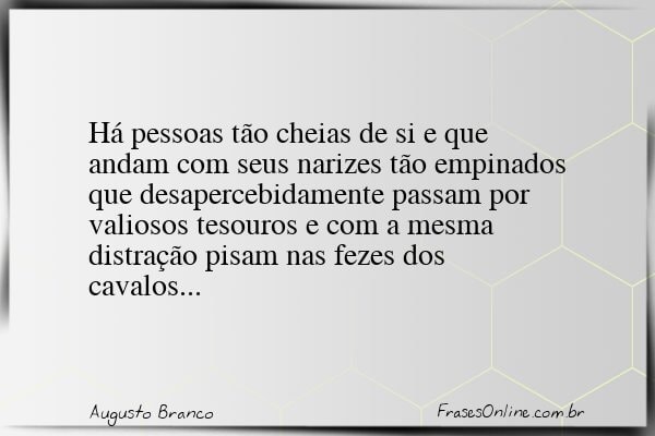 Frase de Augusto Branco