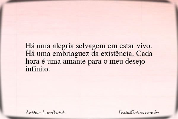 Frase de Arthur Lundkvist