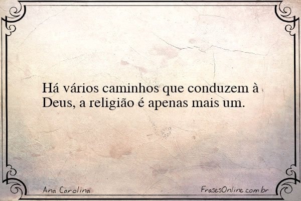 Frase de Ana Carolina