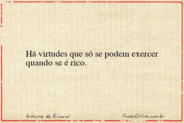 Frase de Antoine de Rivarol