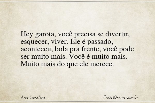 Frase de Ana Carolina