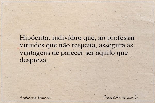 Frase de Ambrose Bierce