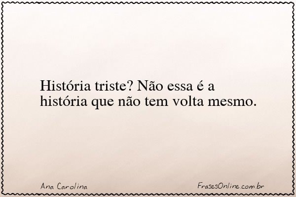 Frase de Ana Carolina