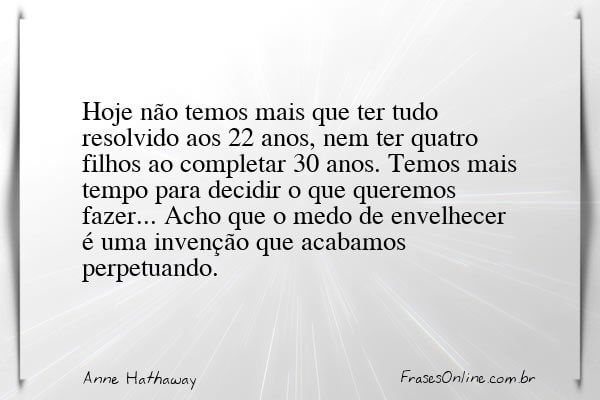Frase de Anne Hathaway