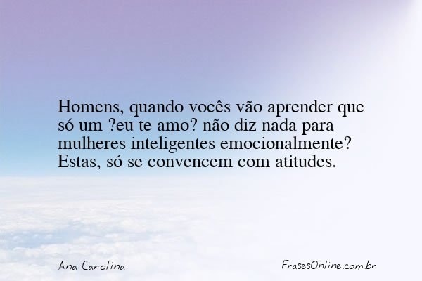 Frase de Ana Carolina