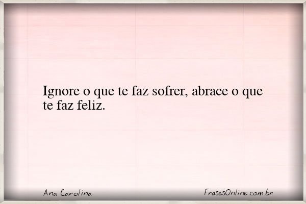 Frase de Ana Carolina