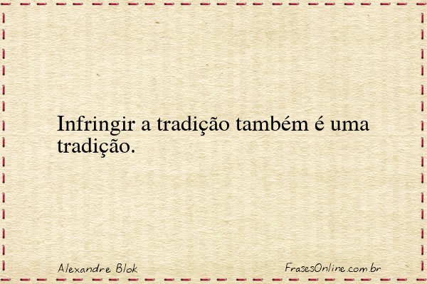 Frase de Alexandre Blok