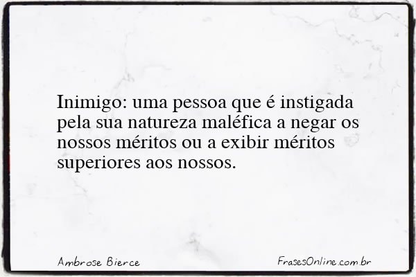 Frase de Ambrose Bierce