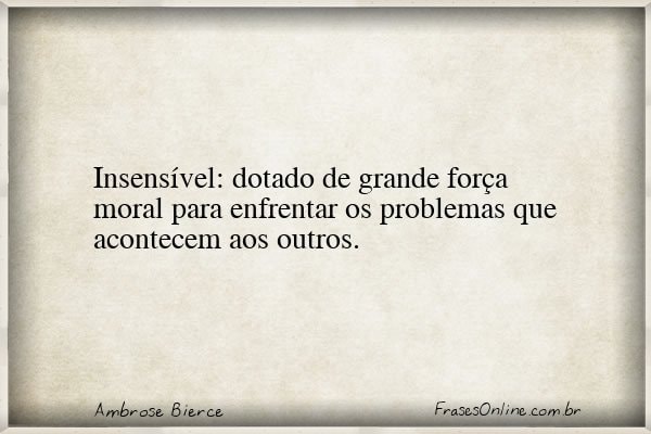 Frase de Ambrose Bierce