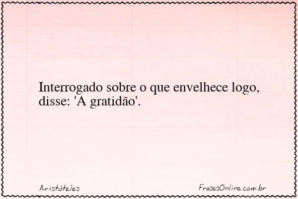 Frase de Aristóteles