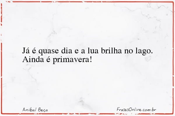 Frase de Anibal Beça