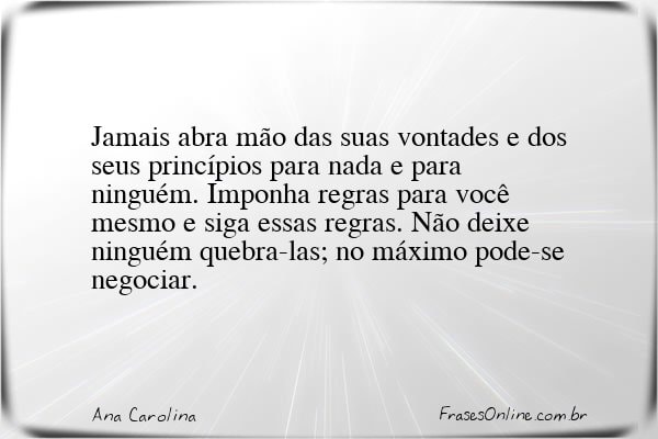 Frase de Ana Carolina