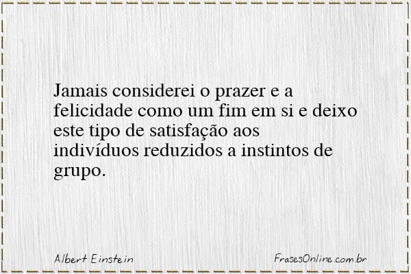 Frase de Albert Einstein