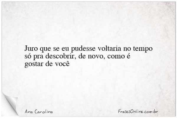 Frase de Ana Carolina