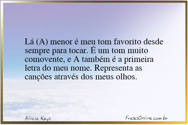 Frase de Alicia Keys