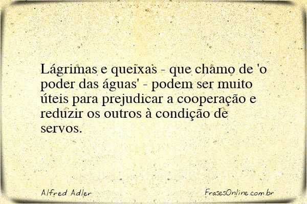 Frase de Alfred Adler